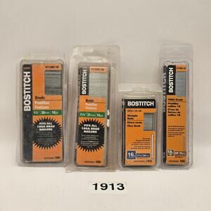 BOSTITCH BRAD FINISH NAIL LOT BT1338B-1M BT1332B-1M BT1300B-1M SB16-1.25-1M 4000